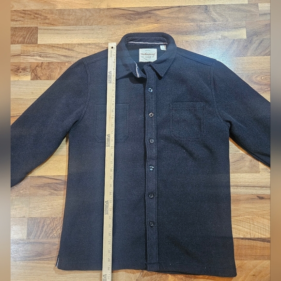 Original Vintage Weatherproof Black Button Up Fleece Lined Jacket Men's Medium - Picture 3 of 9